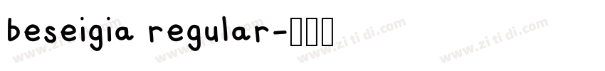 beseigia regular字体转换